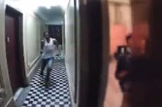 Woman narrowly escapes stalker sprinting to New York apartment in nail-biting video