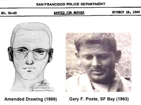 The identity of the zodiac killer has never been revealed, but several potential suspects, including Gary Poste pictured above, have been investigated over the years