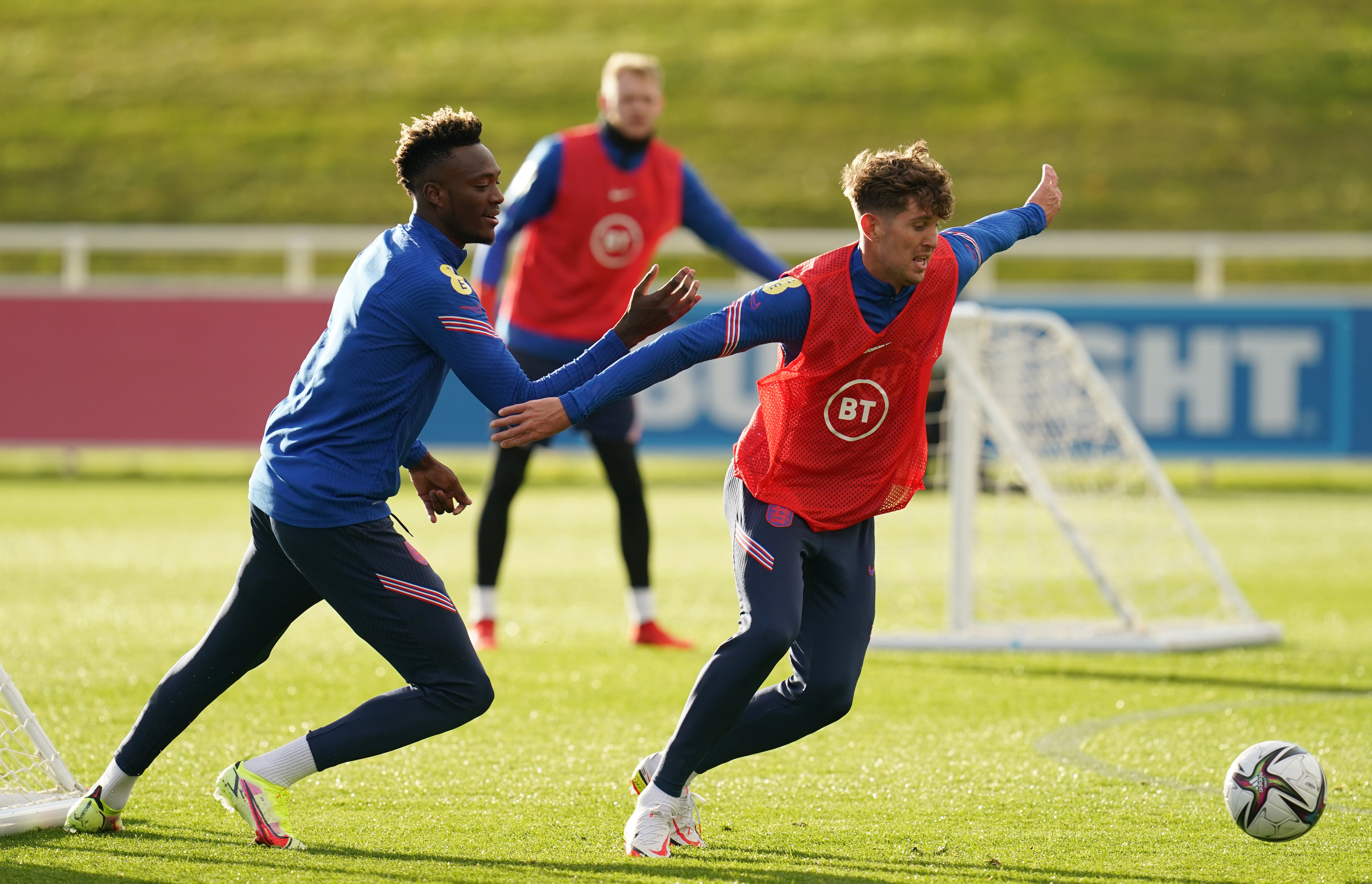 Tammy Abraham (left) has revealed he has been vaccinated against Covid-19 (Nick Potts/PA)