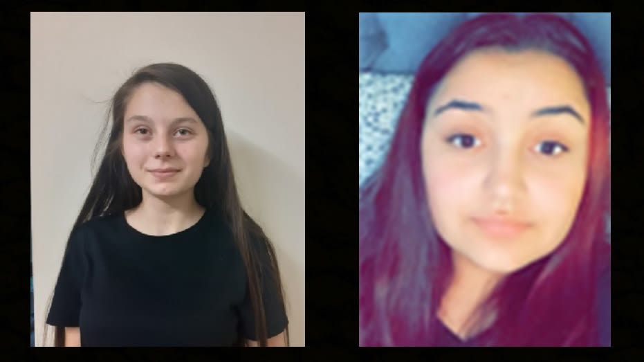 L-R Izabela (16) from Harrow, and her cousin Andreea (15) from Kent, were subject to a missing person’s police appeal