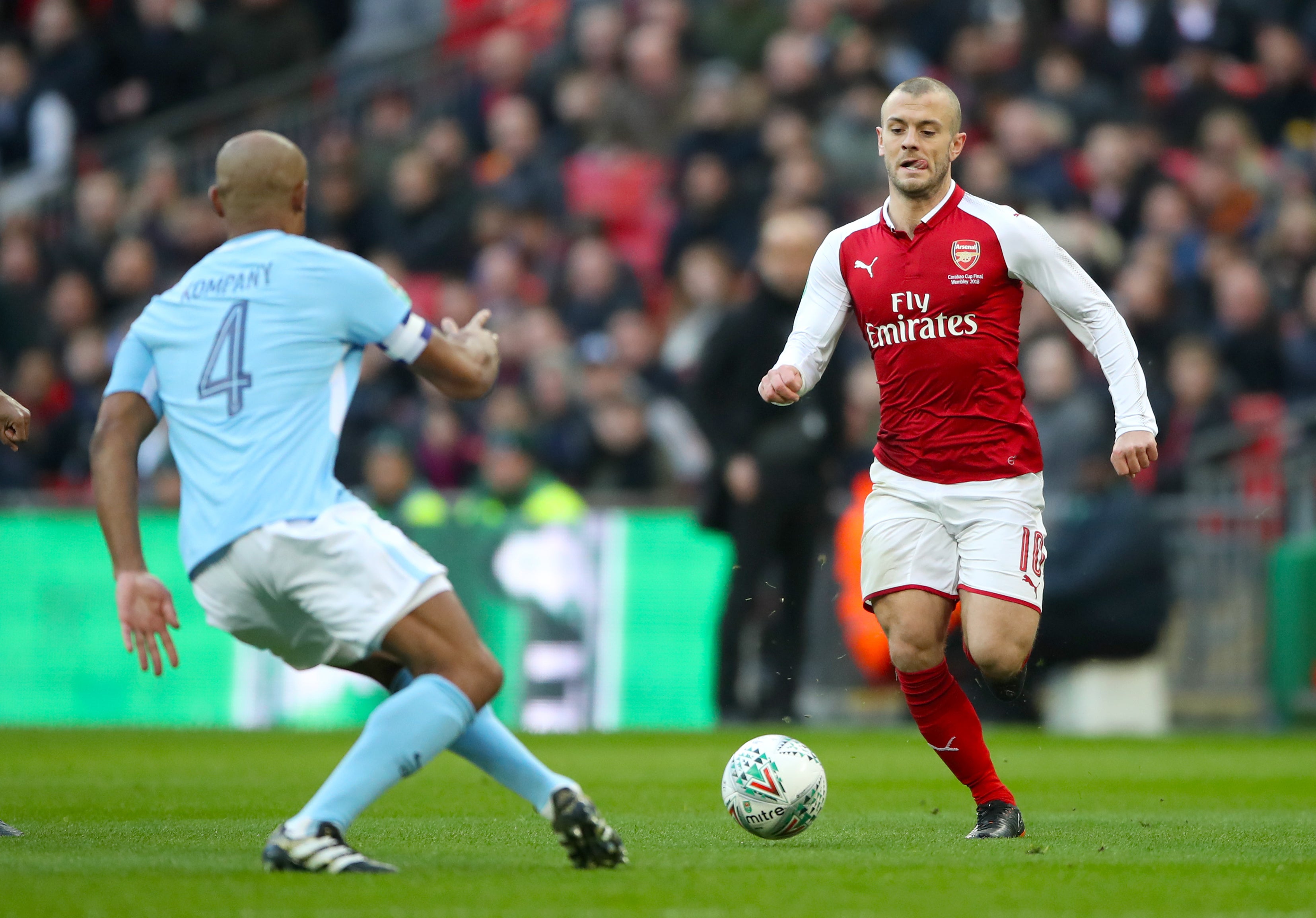 Jack Wilshere (right) played 197 games for Arsenal over 10 years (Nick Potts/PA)