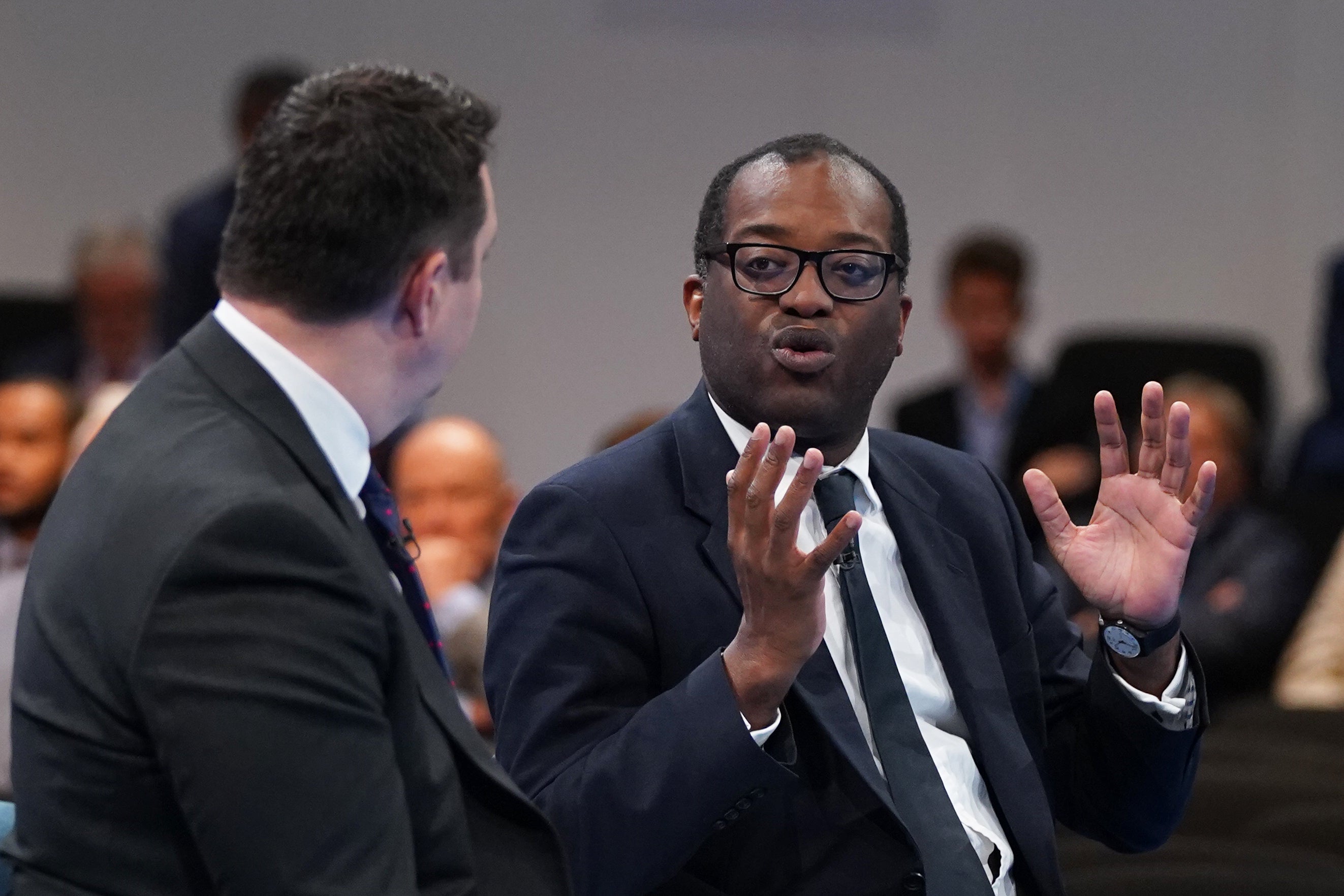 Kwasi Kwarteng during the Conservative Party conference (Stefan Rousseau/PA)