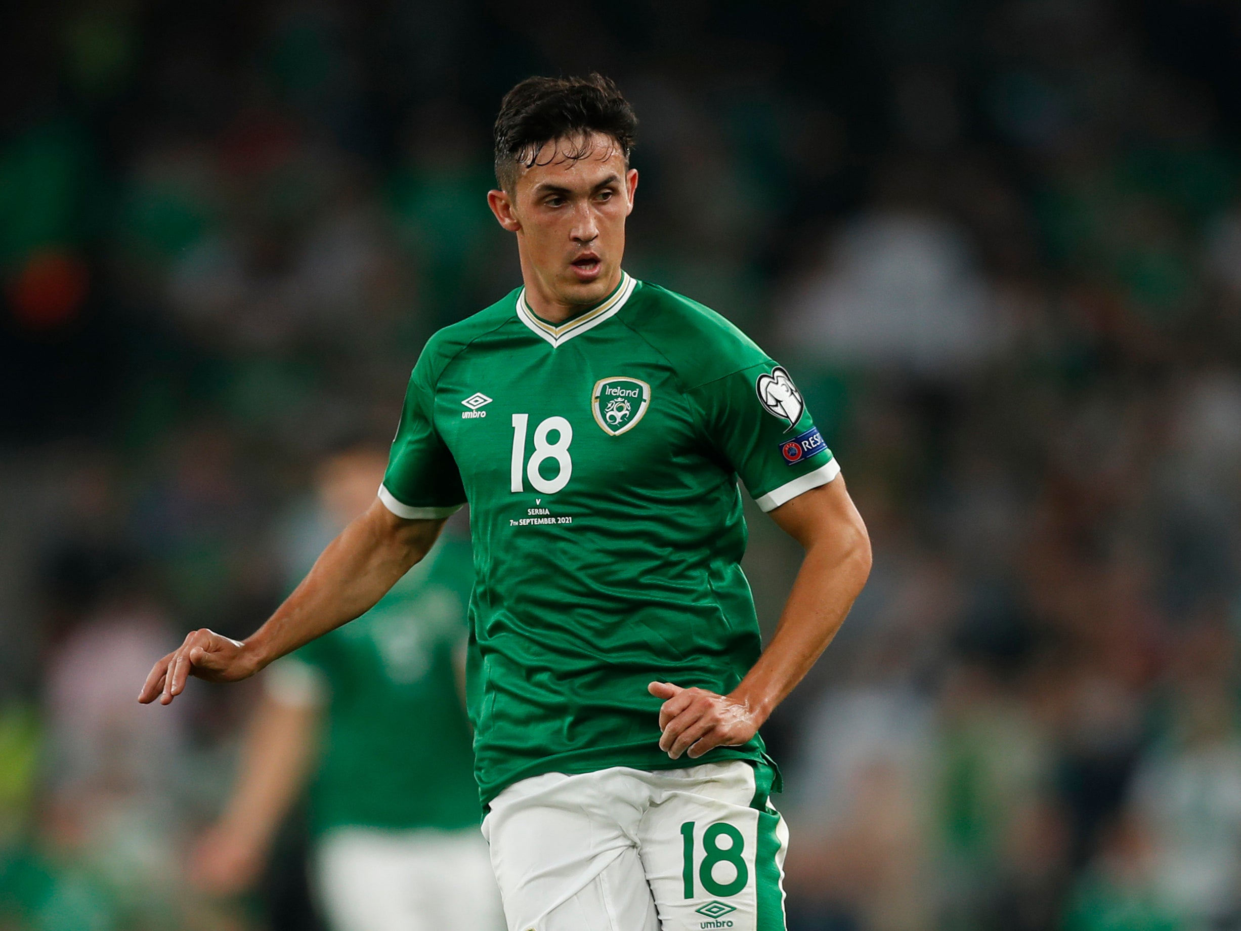 Jamie McGrath of the Republic of Ireland in action