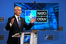 NATO chief hits out at Russia's 'malign activities'