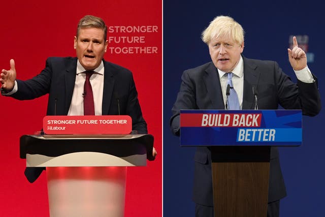 <p>Voters preferred Starmer’s conference speech to Johnson’s </p>