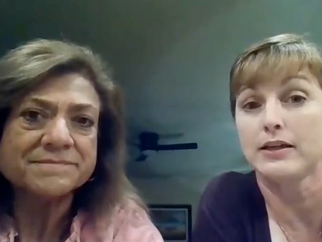 <p>Prospective donor Jaimee Fougner (right) told CBS 4 that the treatment choice of the recipient, Leilani Lutali (left), had been removed</p>