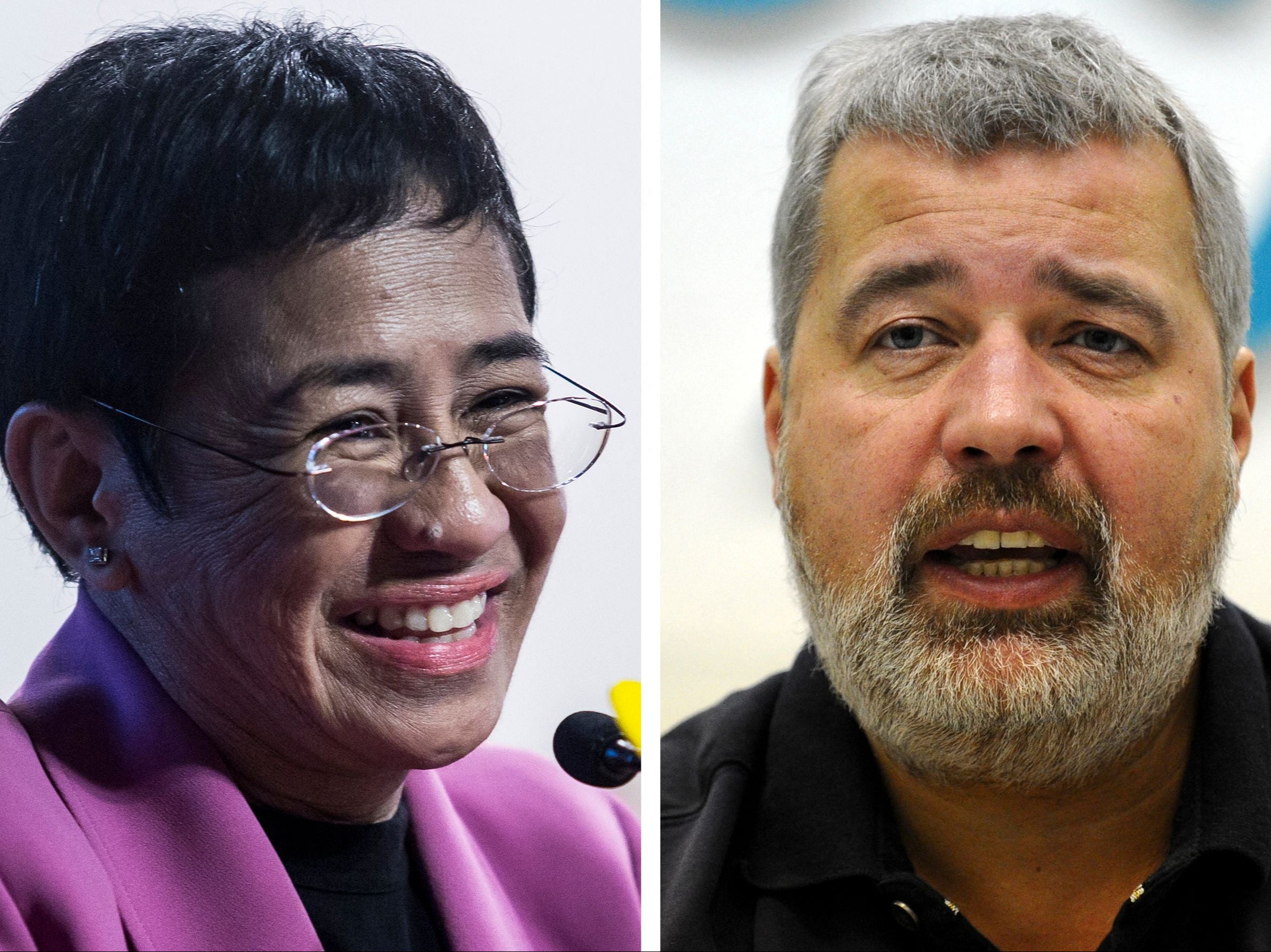 <p>Journalists Dmitry Muratov and Maria Ressa have been awarded the Nobel Peace Prize 2021</p>