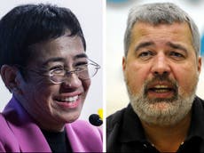 Nobel Peace Prize 2021: Journalists Dmitry Muratov and Maria Ressa win for fighting for freedom of expression