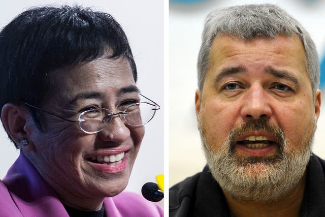 <p>Journalists Dmitry Muratov and Maria Ressa have been awarded the Nobel Peace Prize 2021</p>