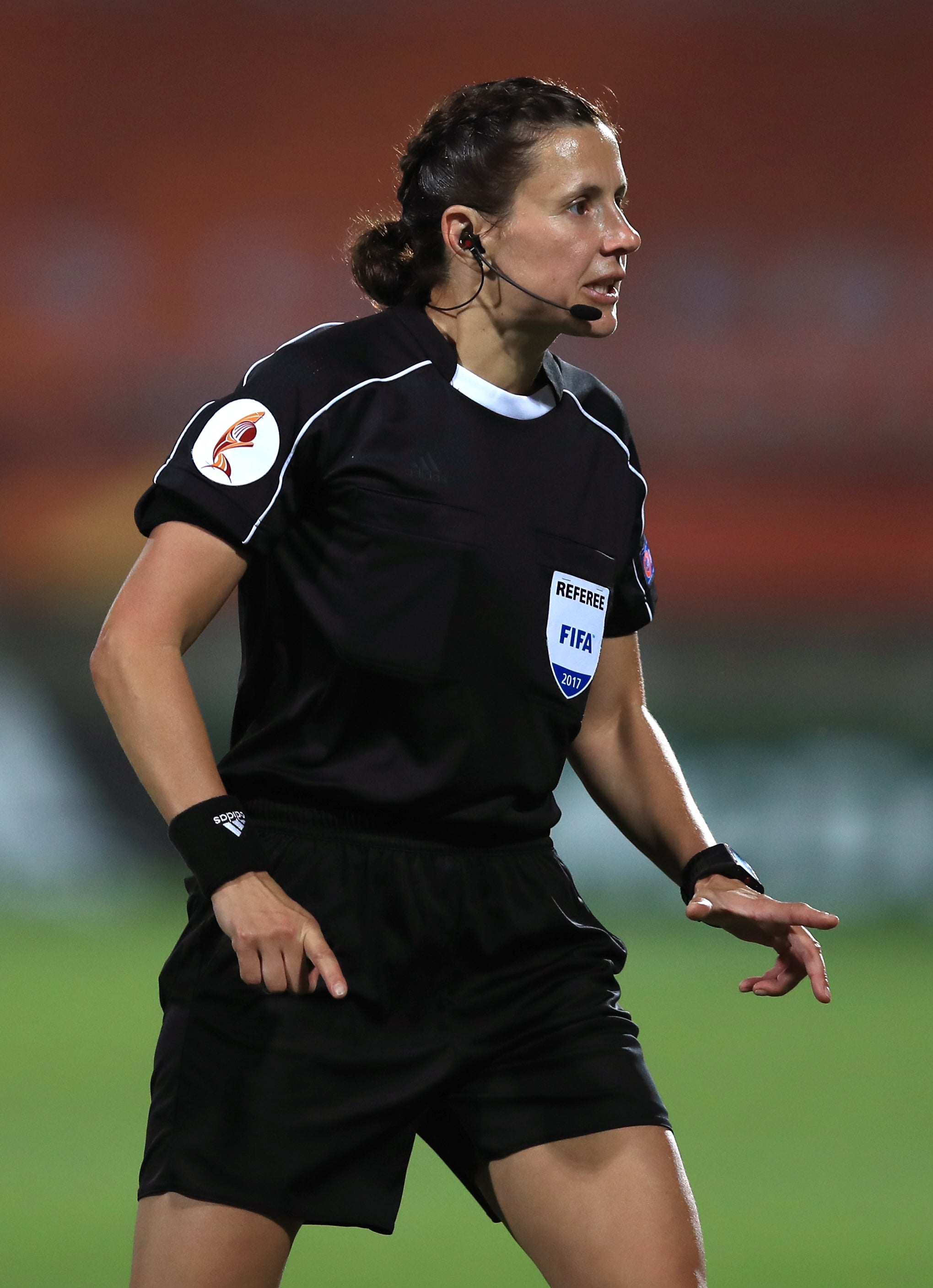 Kateryna Monzul will become the first woman to referee an England match (Mike Egerton/PA)