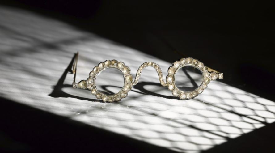 A pair of diamond spectacles from 17th century Mughal era will be auctioned in London this month