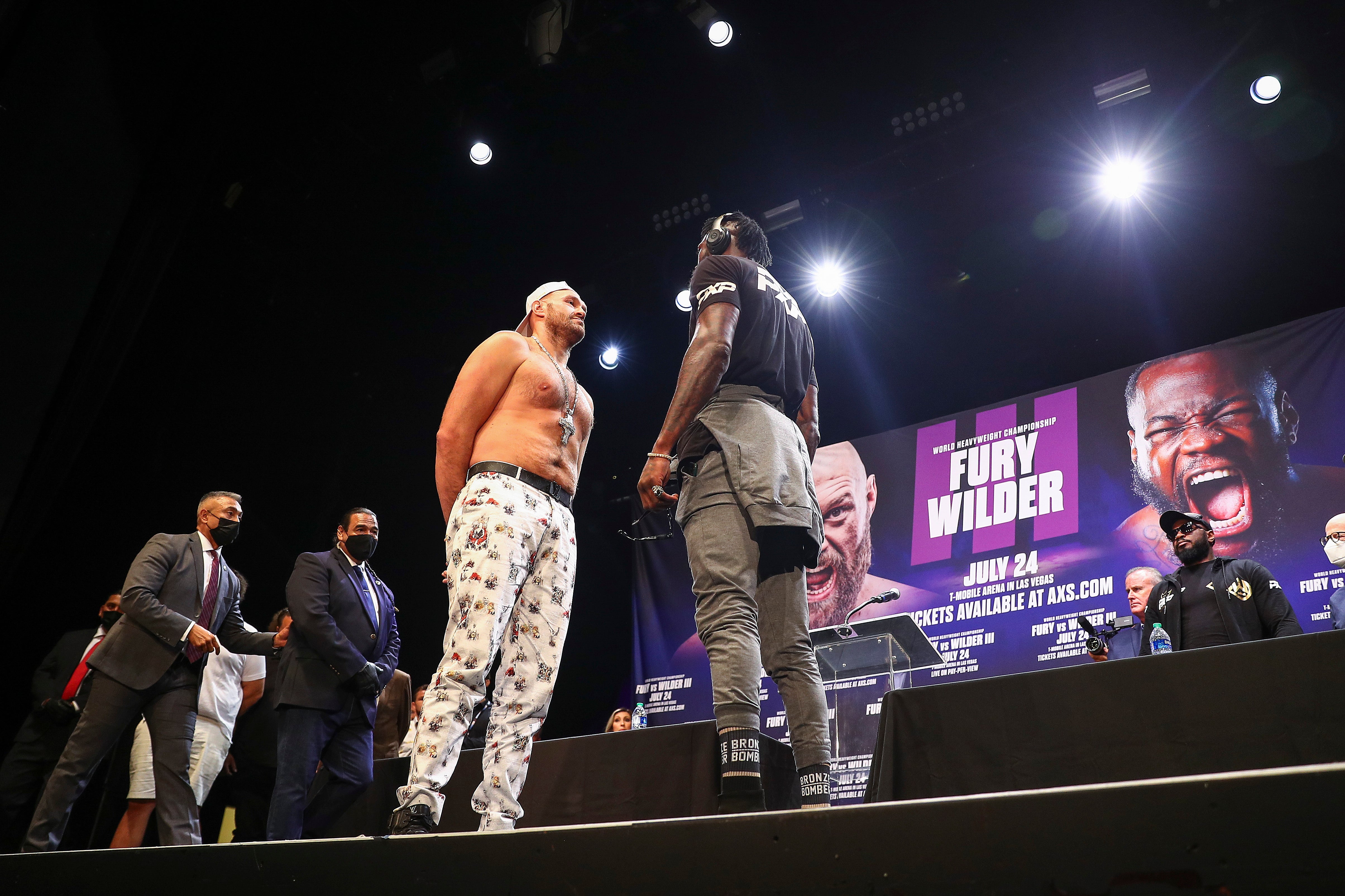 The fighters won’t face off at their weigh-in