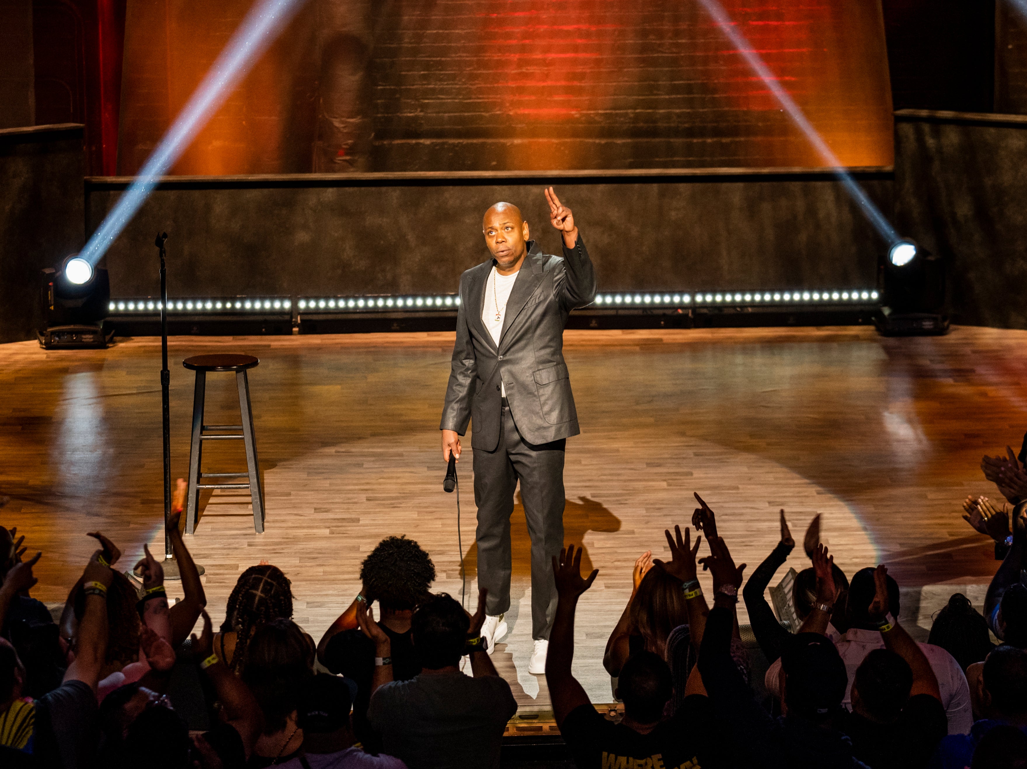 In the spotlight: Chappelle on stage in his latest Netflix special ‘The Closer’