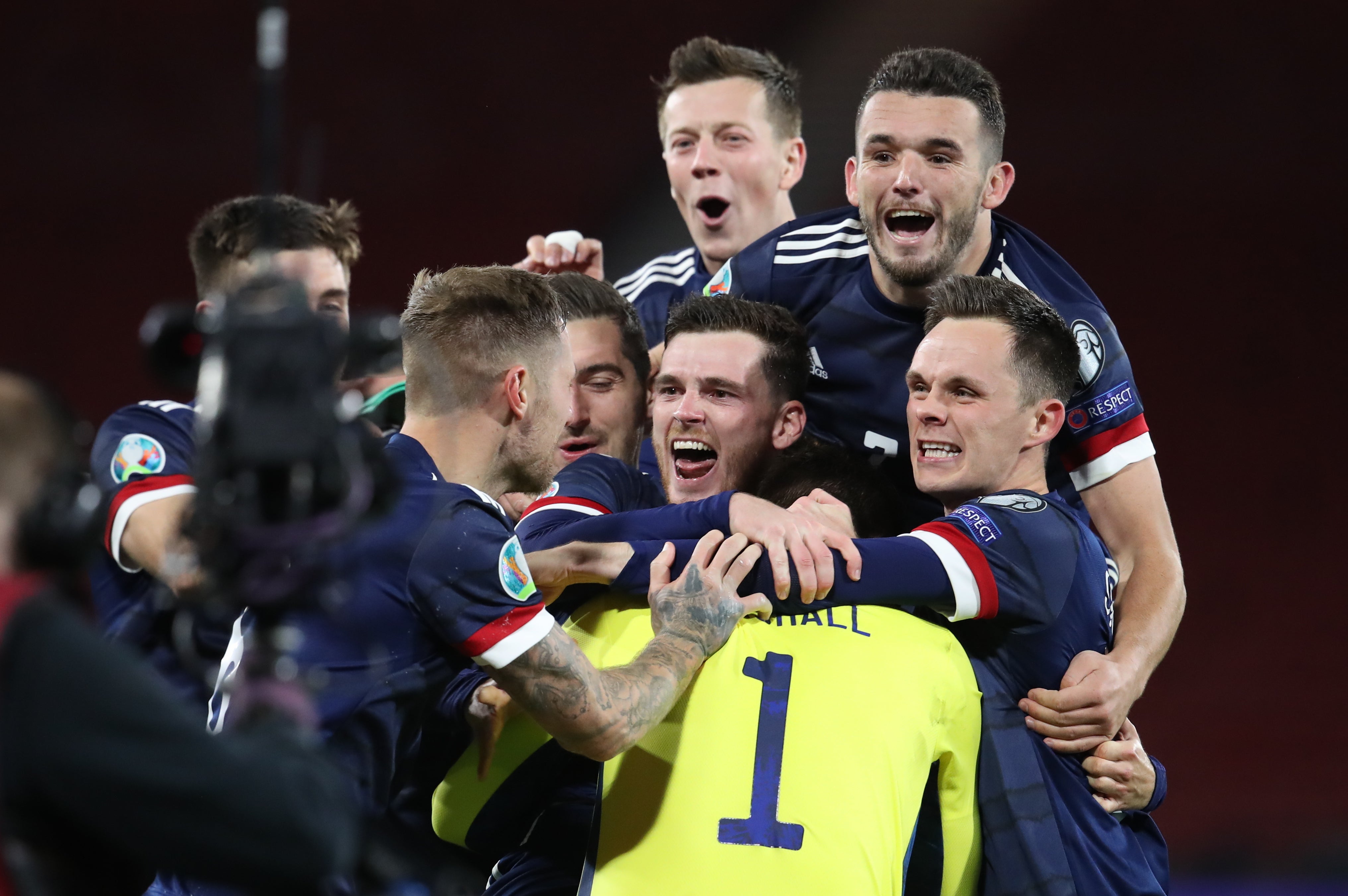 Scotland are currently second in their qualifying group (Andrew Milligan/PA)