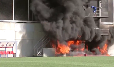 Fire breaks out at stadium ahead of England’s World Cup qualifier with Andorra