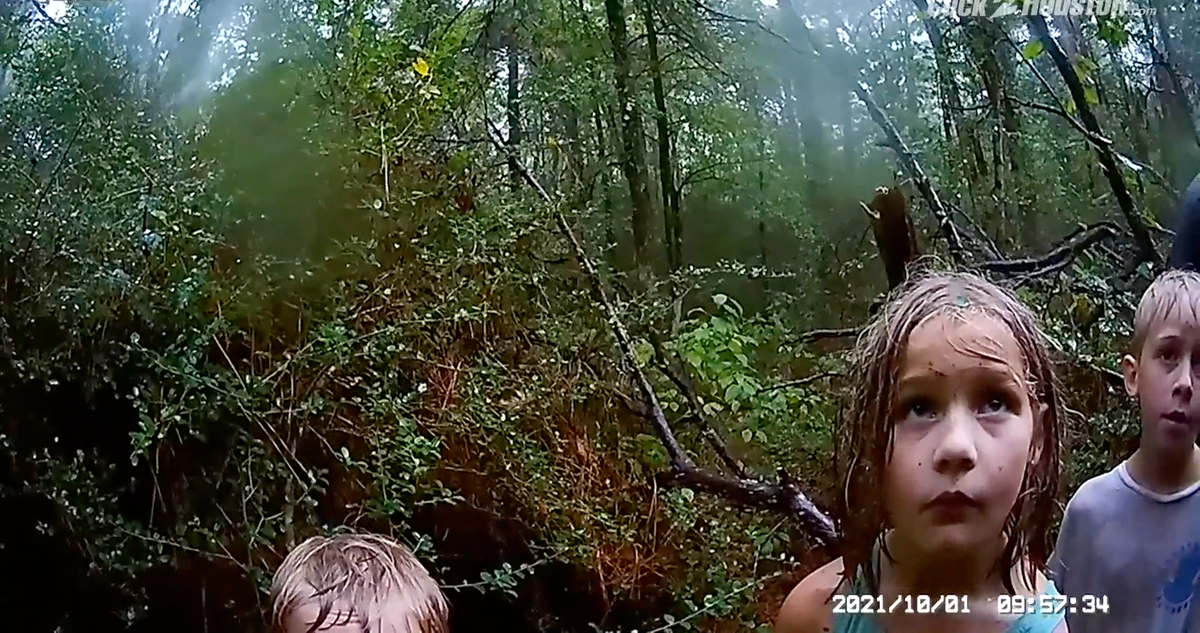 Bodycam shows touching moment rescuers found three missing kids