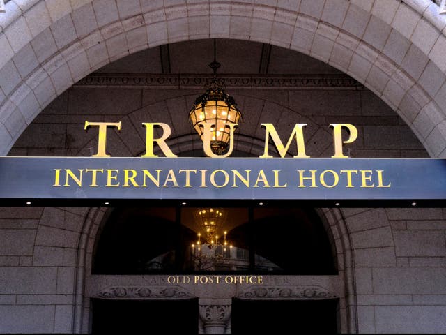 <p>The Trump International Hotel in Washington, DC, will be sold to a firm and have its signature Trump branding removed </p>