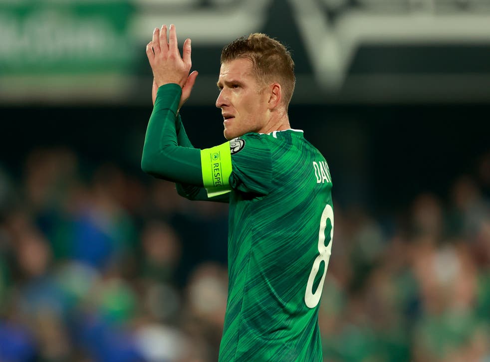Steven Davis believes the pressure is on Switzerland ahead of Saturday’s World Cup qualifier (Liam McBurney/PA)