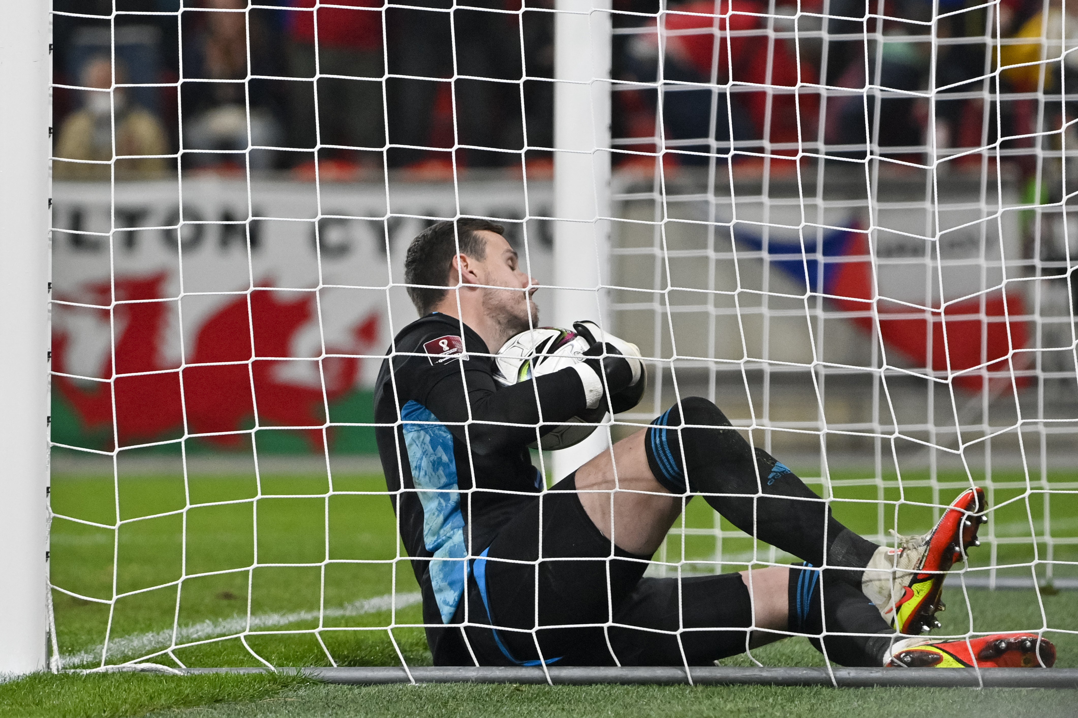 <p>Wales goalkeeper Danny Ward scores an own goal in the 2-2 draw with the Czech Republic (PA Wire via CTK)</p>