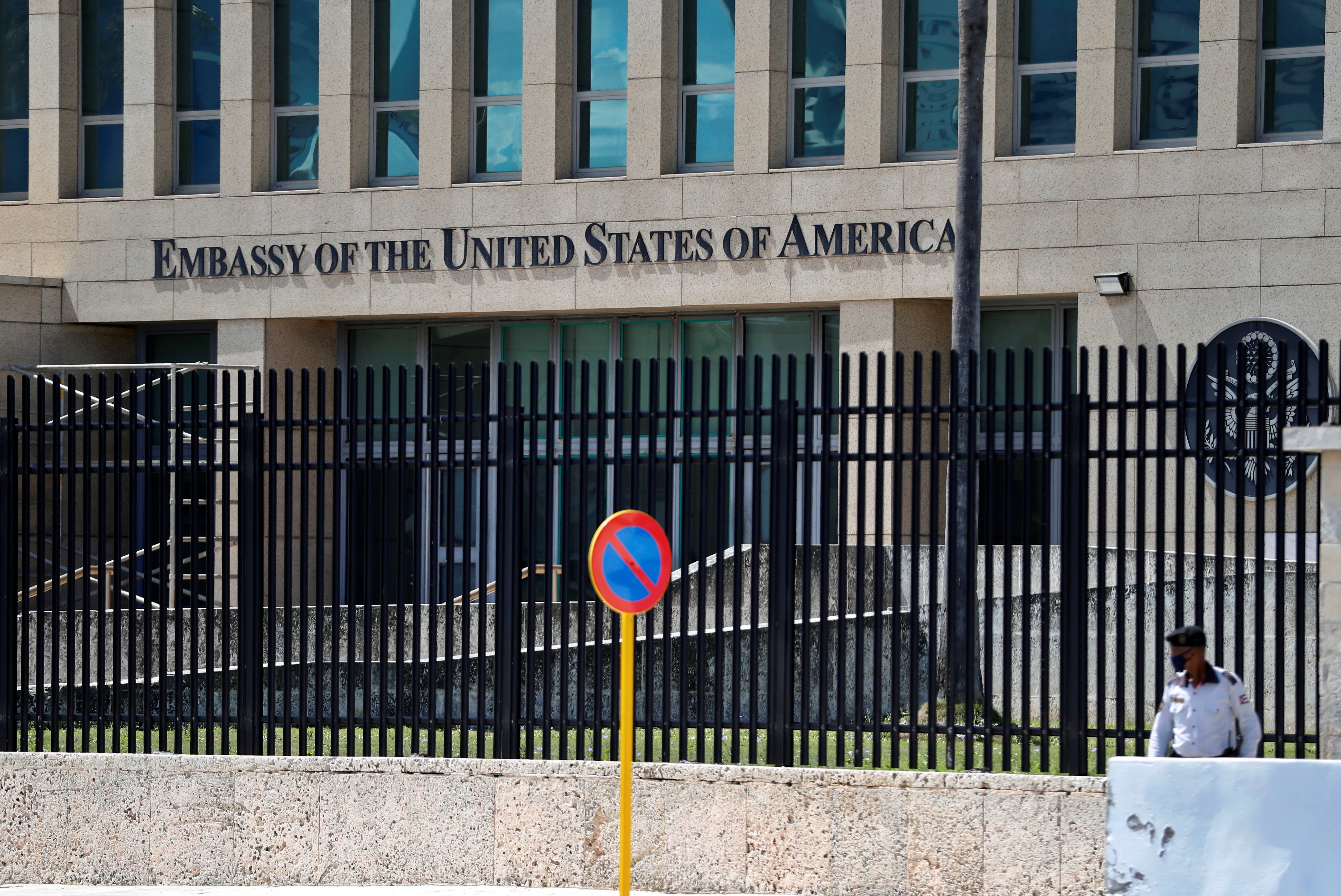 The US Embassy in Havana, Cuba