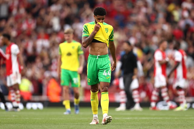 <p>Andrew Omobamidele is thriving at Norwich</p>