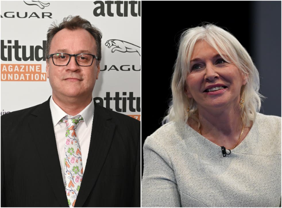 <p>Russell T Davies hit out at Nadine Dorries</p>