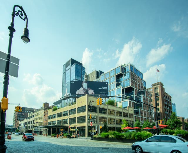 <p>Three quarter view of the trendy Meatpacking district, featuring the iconic Apple West 14th Street and Yext's global headquarters.</p>