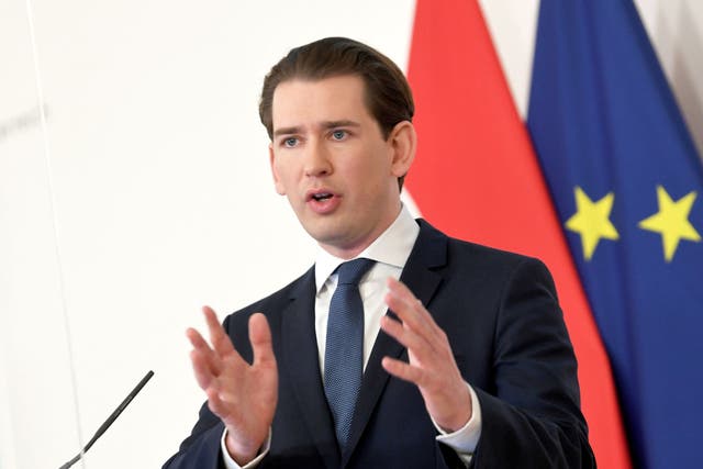 <p>Sebastian Kurz was named as one of 10 suspects in a corruption probe this week</p>