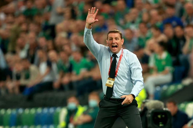 Northern Ireland head coach Ian Baraclough was ‘appalled’ by Jamal Lewis’ dismissal (Liam McBurney/PA)
