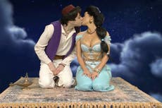 SNL: Kim Kardashian kisses Pete Davidson in ‘hilarious’ Aladdin sketch