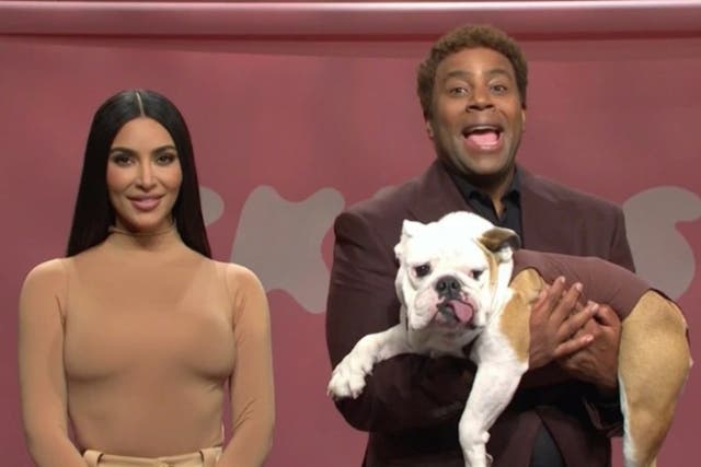 <p>Kim Kardashian West on SNL</p>