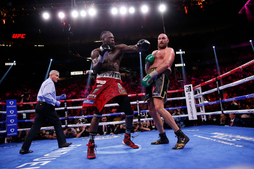 Tyson Fury led Deontay Wilder on all three scorecards before stunning knockout