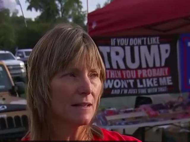 <p>Pro-Trump merchandise vendor Lori Levi says ‘Civil war is coming'</p>