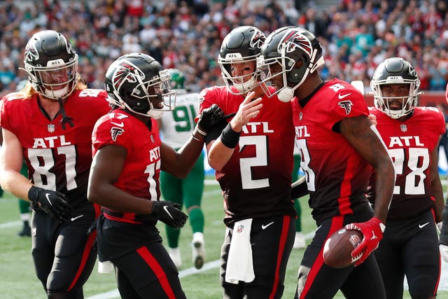 <p>Kyle Pitts starred as the Falcons beat the Jets </p>