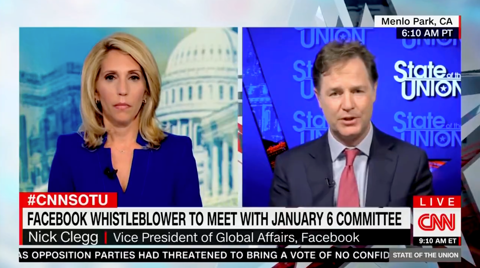 <p>Facebook’s Nick Clegg </p>