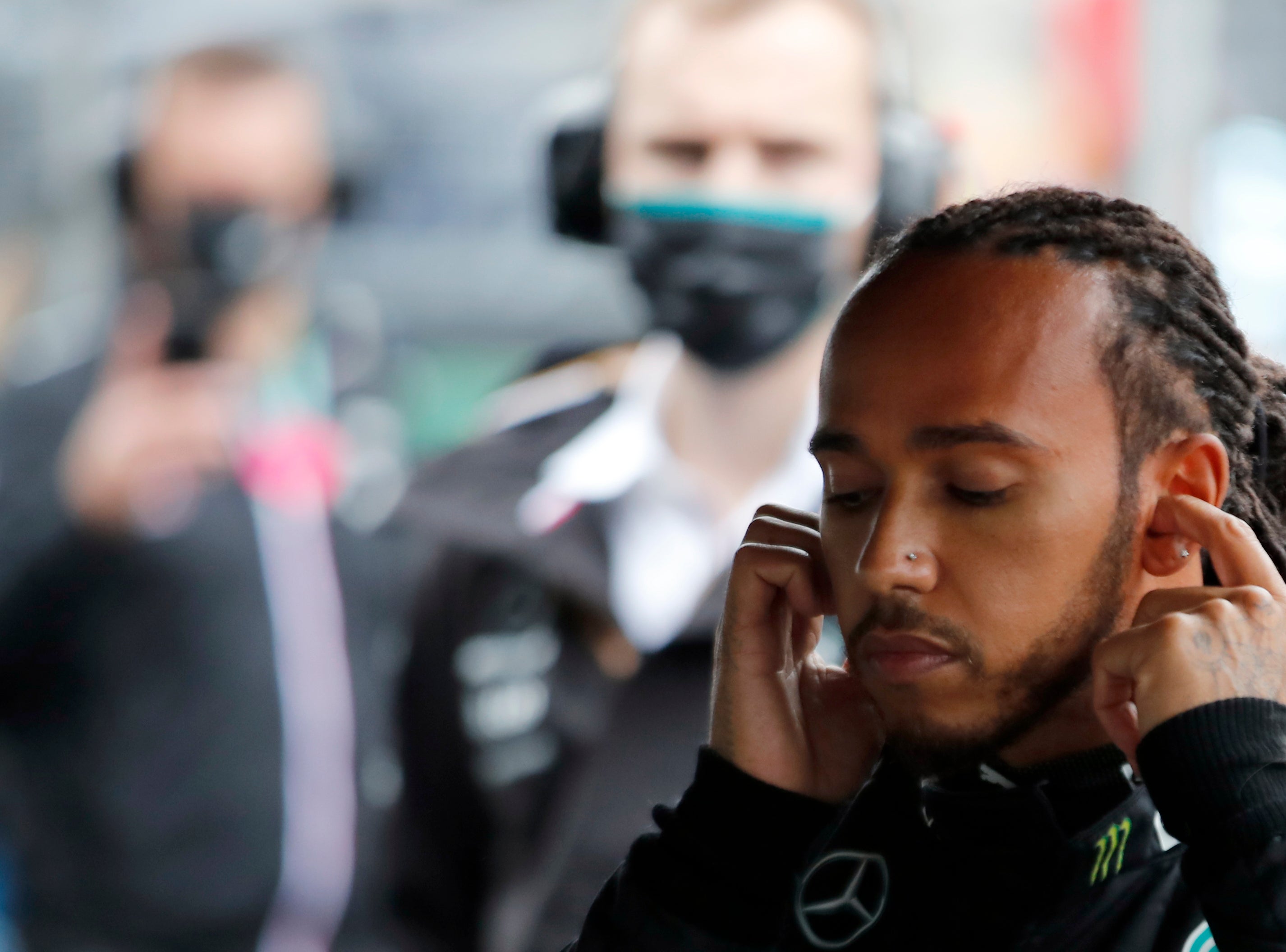 Lewis Hamilton had a frustrating end to his race (Umit Bektas/AP)