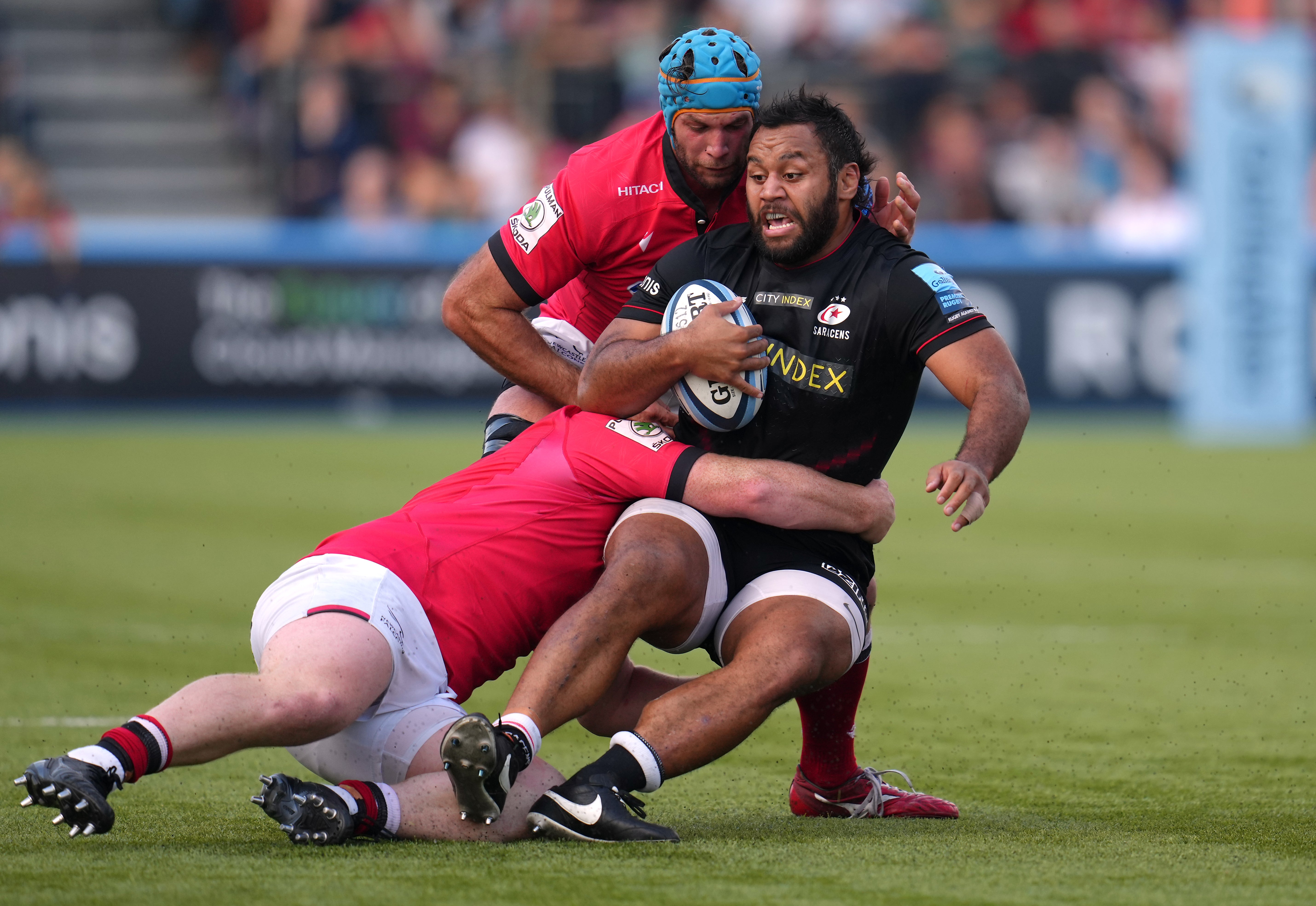 Saracens marked their Premiership homecoming by hitting back from behind to beat Newcastle (John Walton/PA)