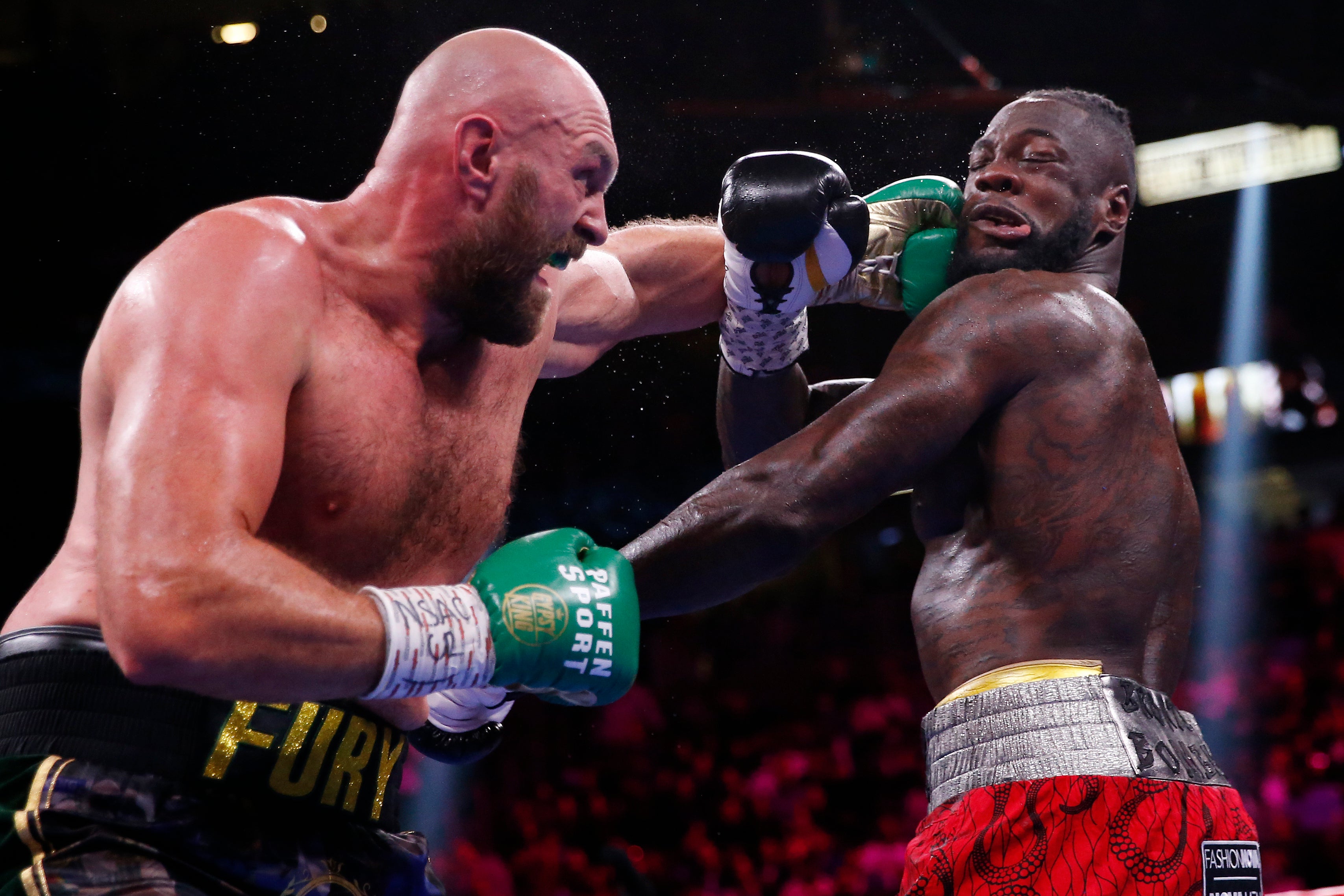 Deontay Wilder, right, gave it his all against Fury (Chase Stevens/AP/PA)