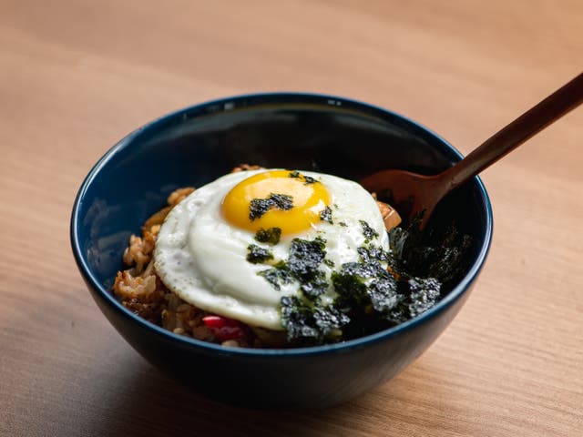<p>Gyeran bap is a lifesaving Korean pantry meal of fried eggs stirred into steamed white rice</p>
