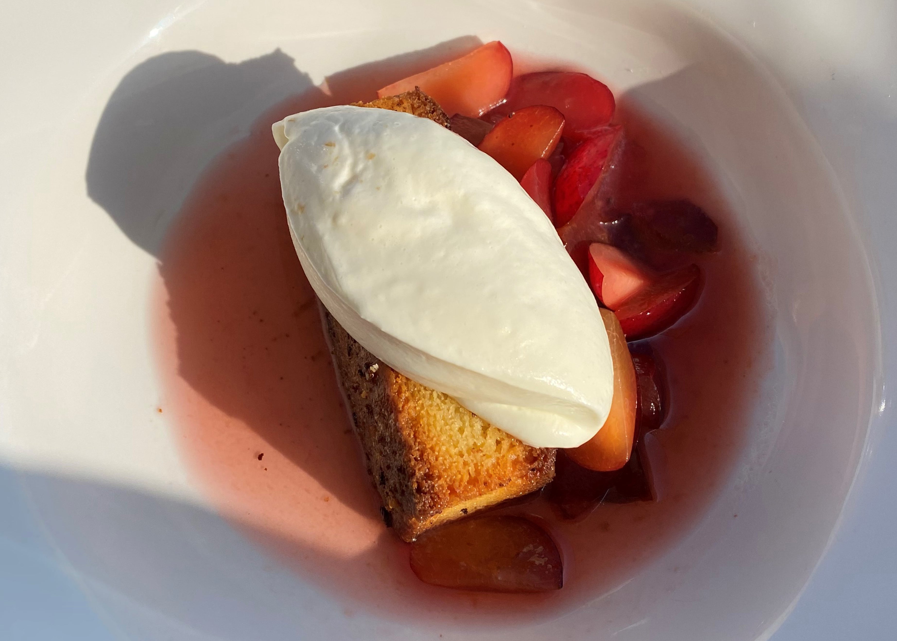 The dessert is sweet and summery