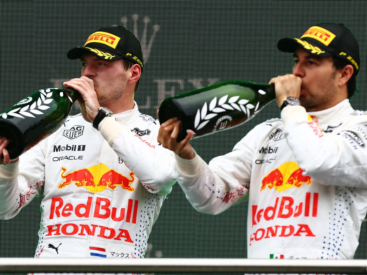 Max Verstappen to reward Sergio Perez with ‘tequilas’ for holding off Lewis Hamilton at Turkish Grand Prix Max Verstappen to reward Sergio Perez with ‘tequilas’ for holding off Lewis Hamilton at Turkish Grand Prix