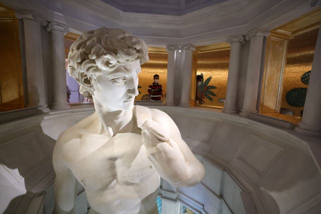 <p>Michelangelo’s David, which is central to the exhibition, was made using one of the world’s largest 3D printers </p>