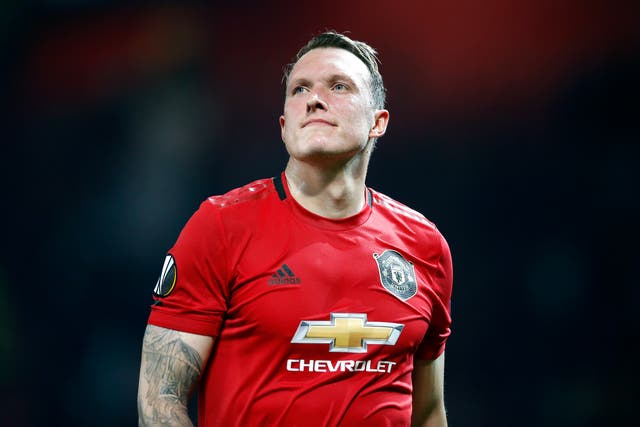 Manchester United’ defender Phil Jones quit social media due to the amount of abuse he was receiving (Martin Rickett/PA)