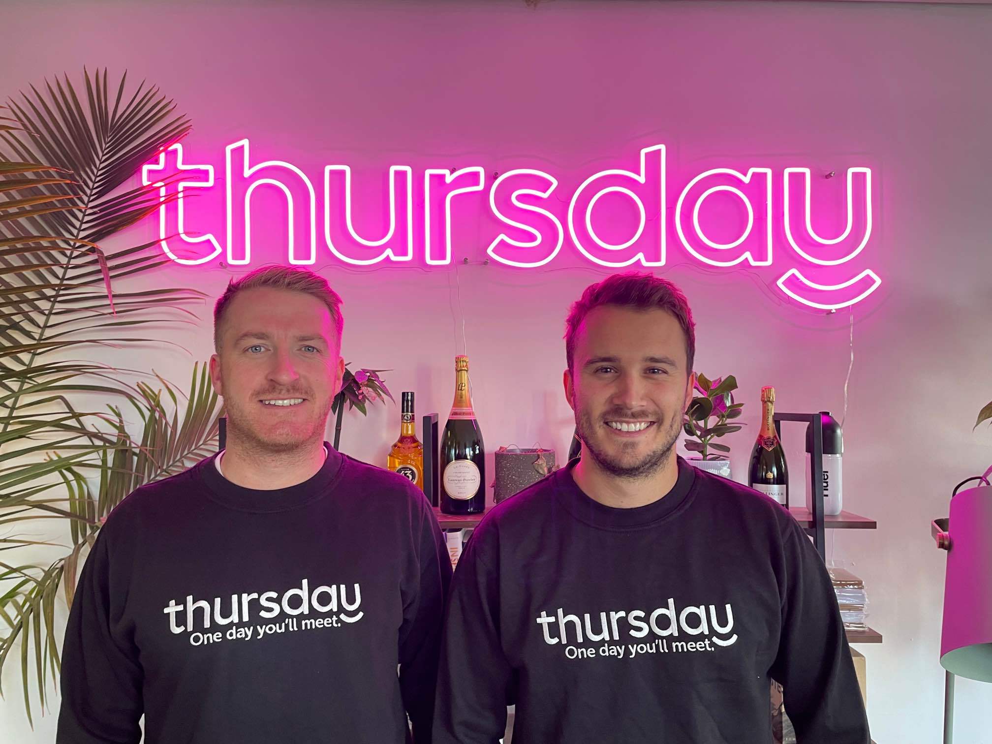 Thursday’s founders George Rawlings, right, and Matt McNeill Love