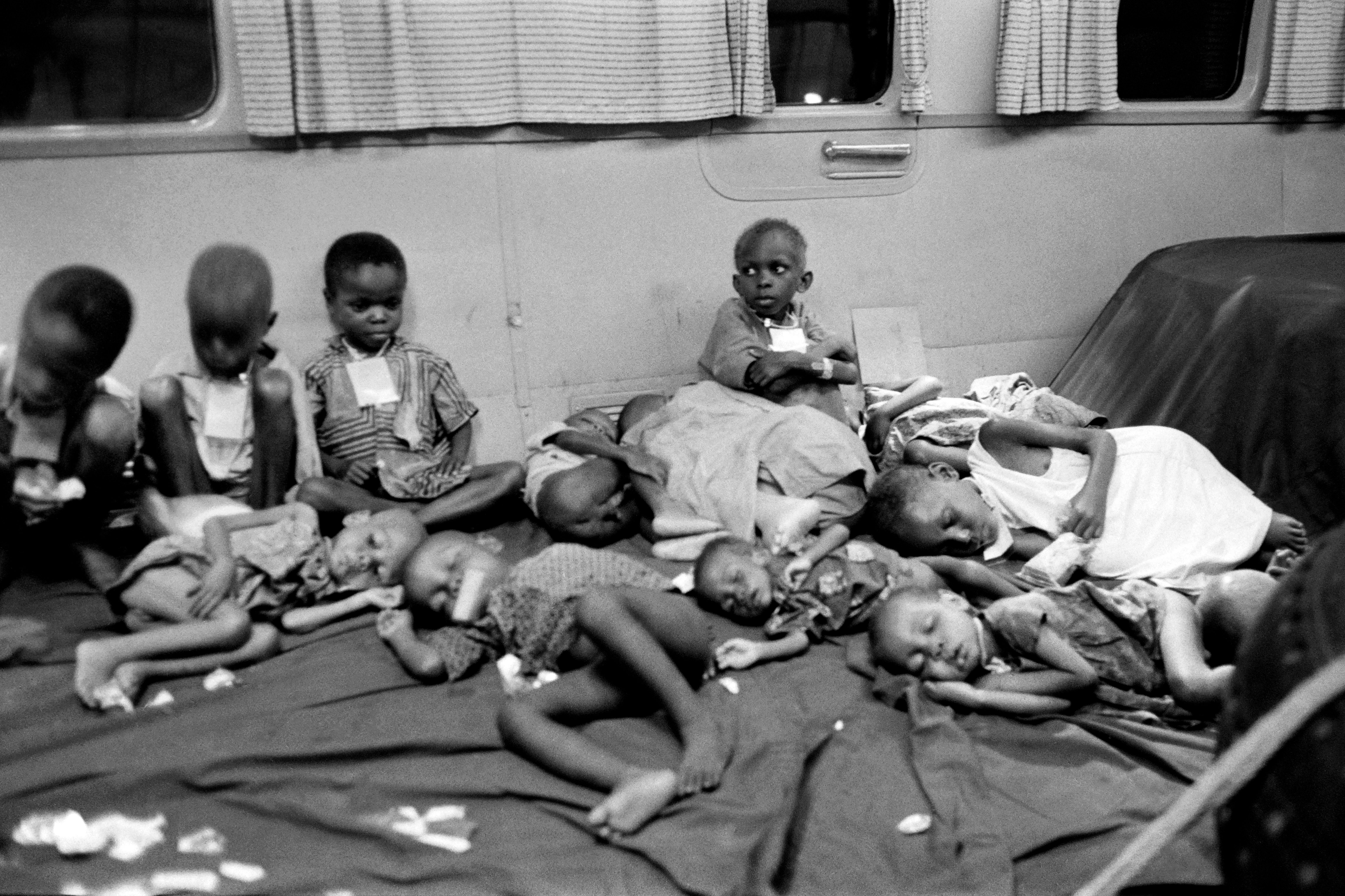 The ravages of the Biafran war killed almost 2 million people, most died from hunger and disease