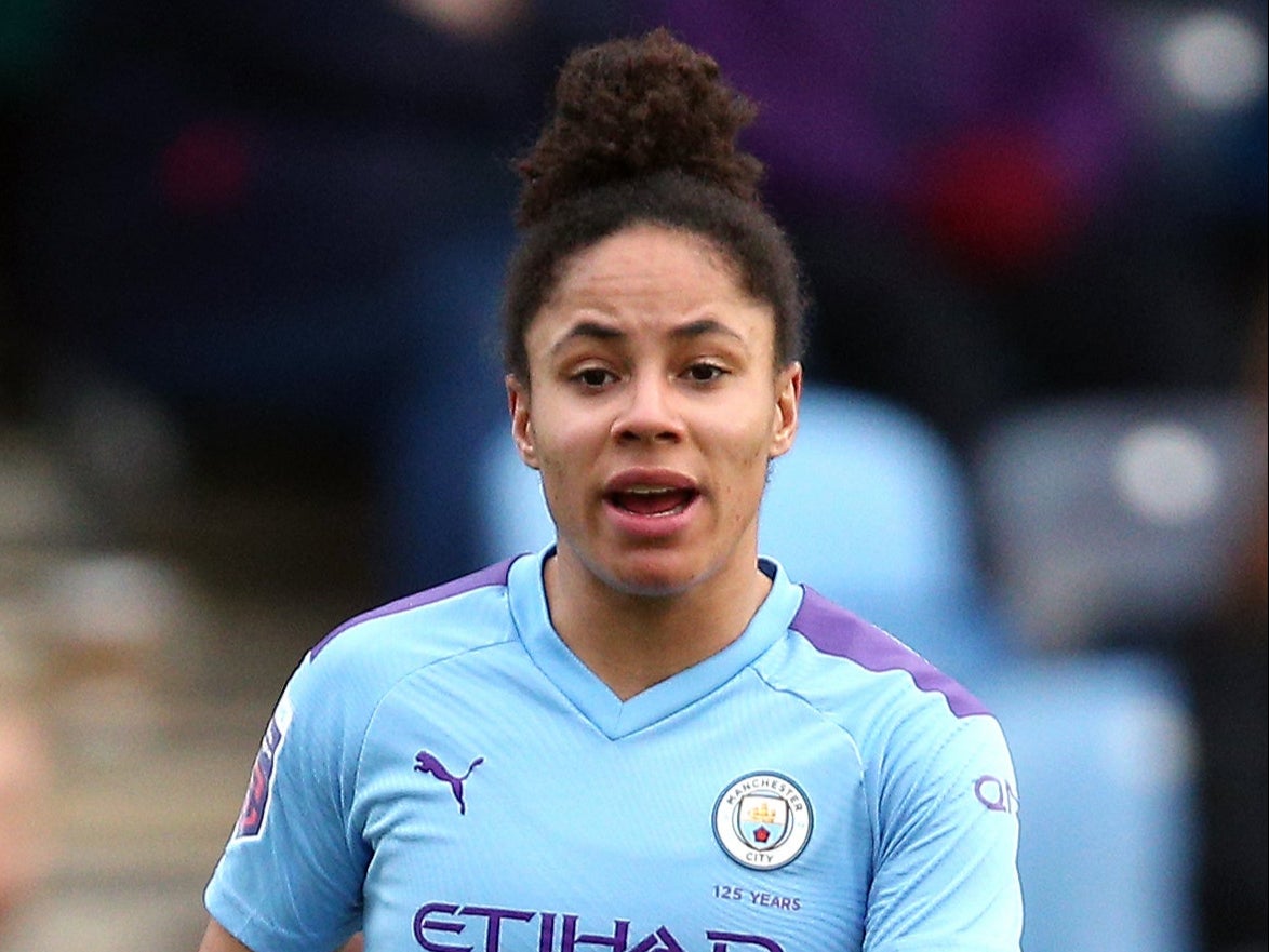 Manchester City’s Demi Stokes says it is important that players keep taking the knee (Nigel French/PA)
