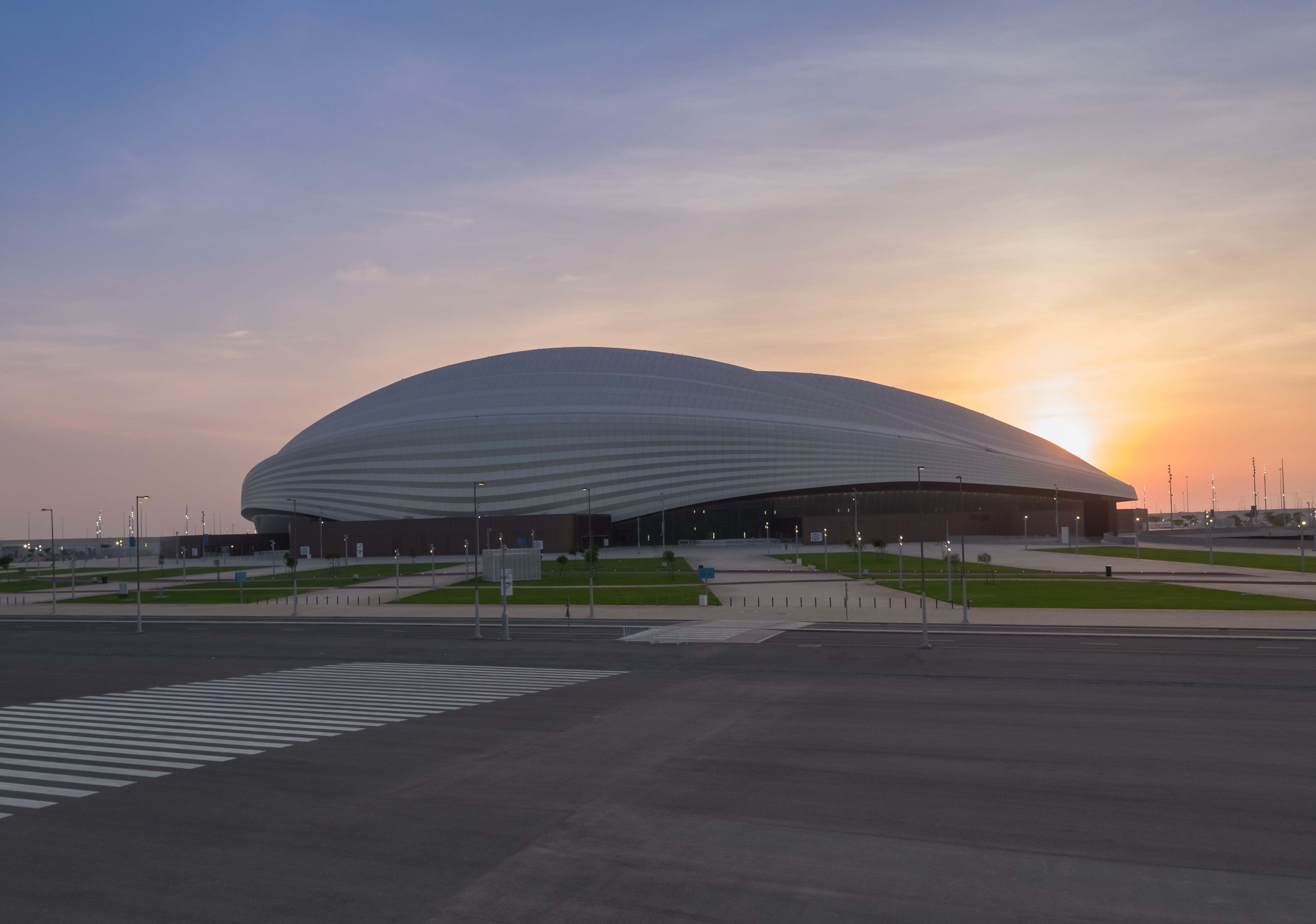 England will be hoping to play in venues such as the Al Janoub Stadium at next year’s World Cup (PA)