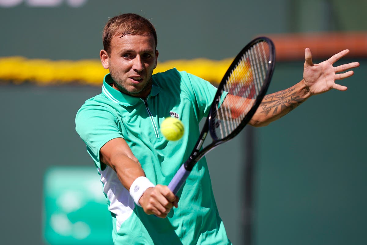 Dan Evans suffers defeat to Diego Schwartzman at BNP Paribas Open