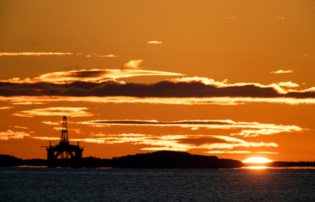 Empty or depleted oil fields can be used to store the hydrogen (Jane Barlow/PA)