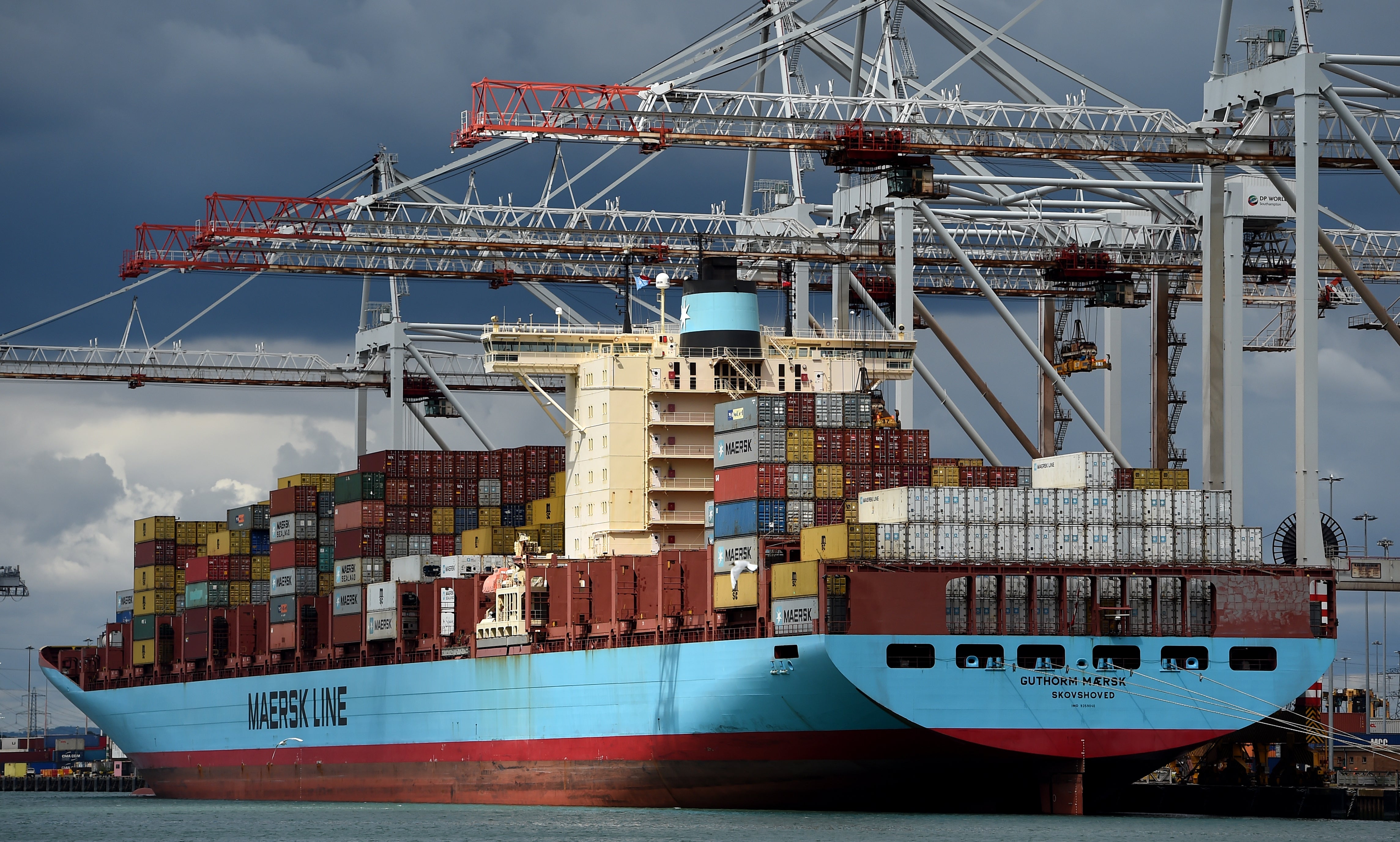 Shipping giant Maersk is diverting freight away from Felixstowe because of a backlog (Andrew Matthews/PA)